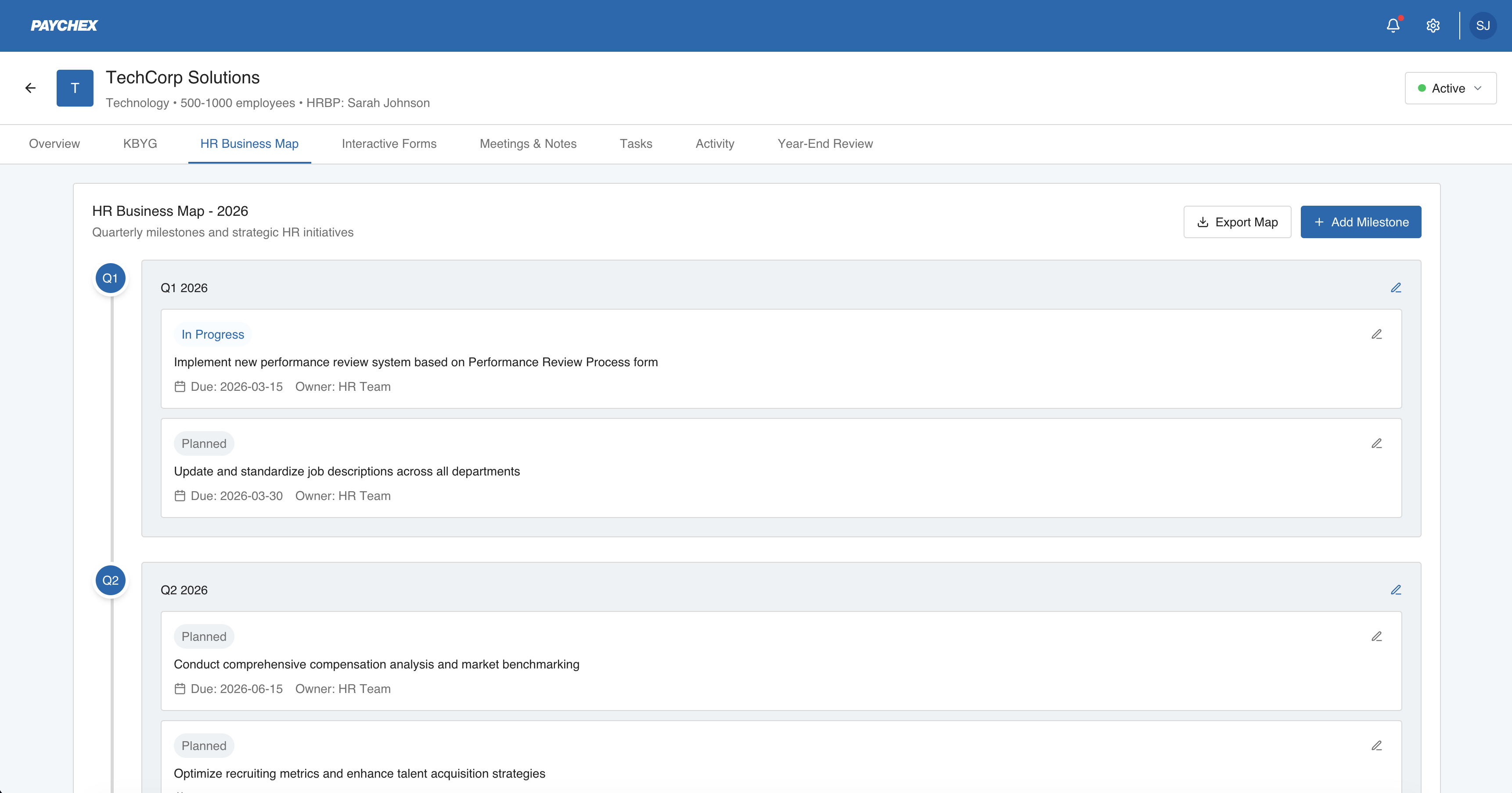 Consolidated client view